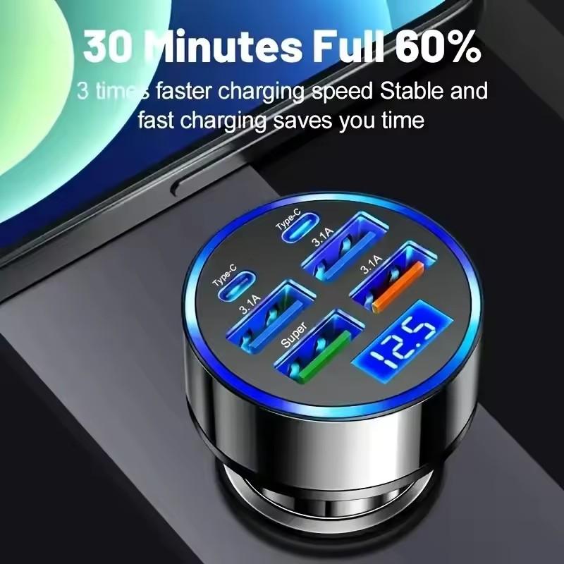 300W PD Car Charger 6 Ports Fa - Usb C Hub recension och pris