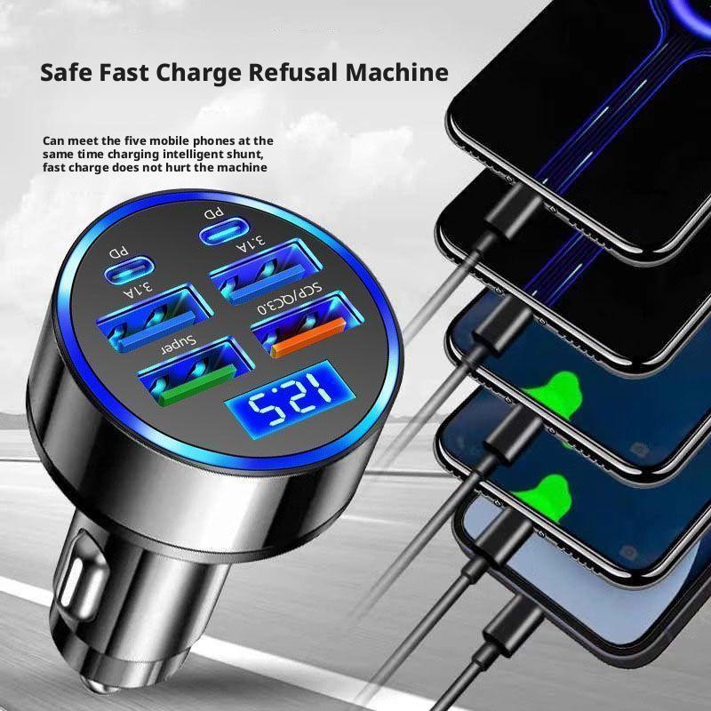 300W PD Car Charger 6 Ports Fa - Usb C Hub recension och pris