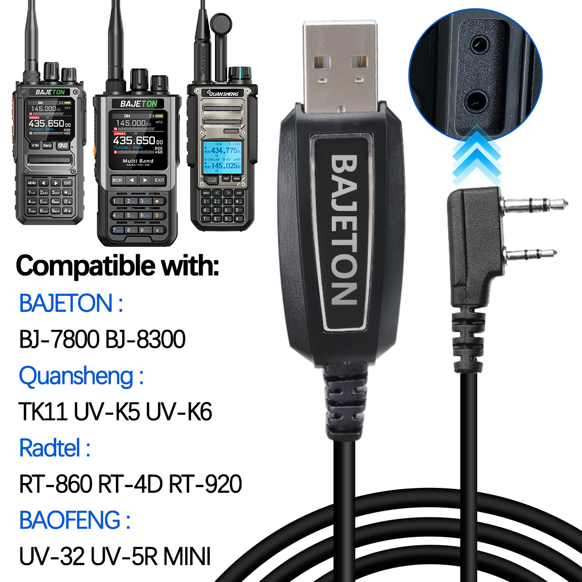 BAJETON Walkie Talkie USB Prog - Usb Hub recension och pris