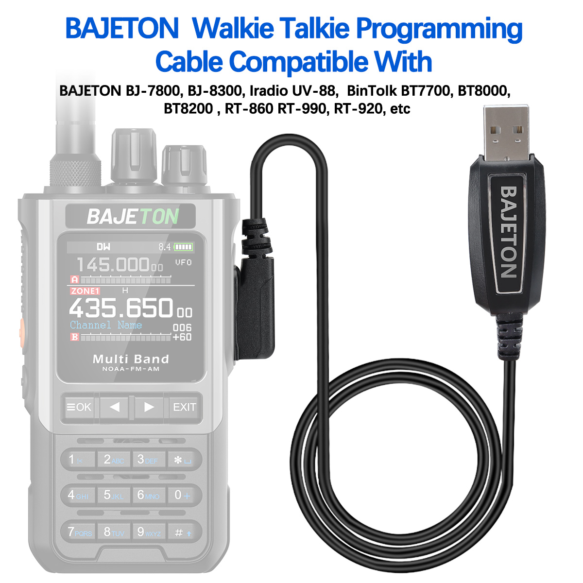 BAJETON Walkie Talkie USB Prog - Usb Hub recension och pris