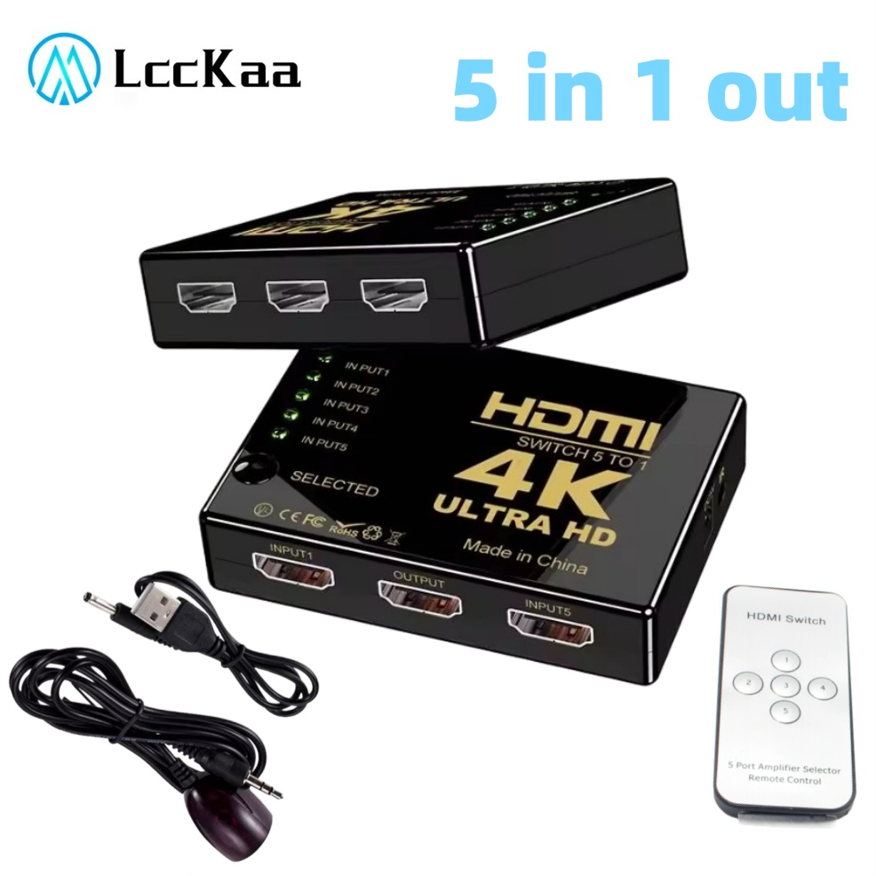 5x1 HDMI Switch HD 4K Video Sw - Hdmi Cable recension och pris