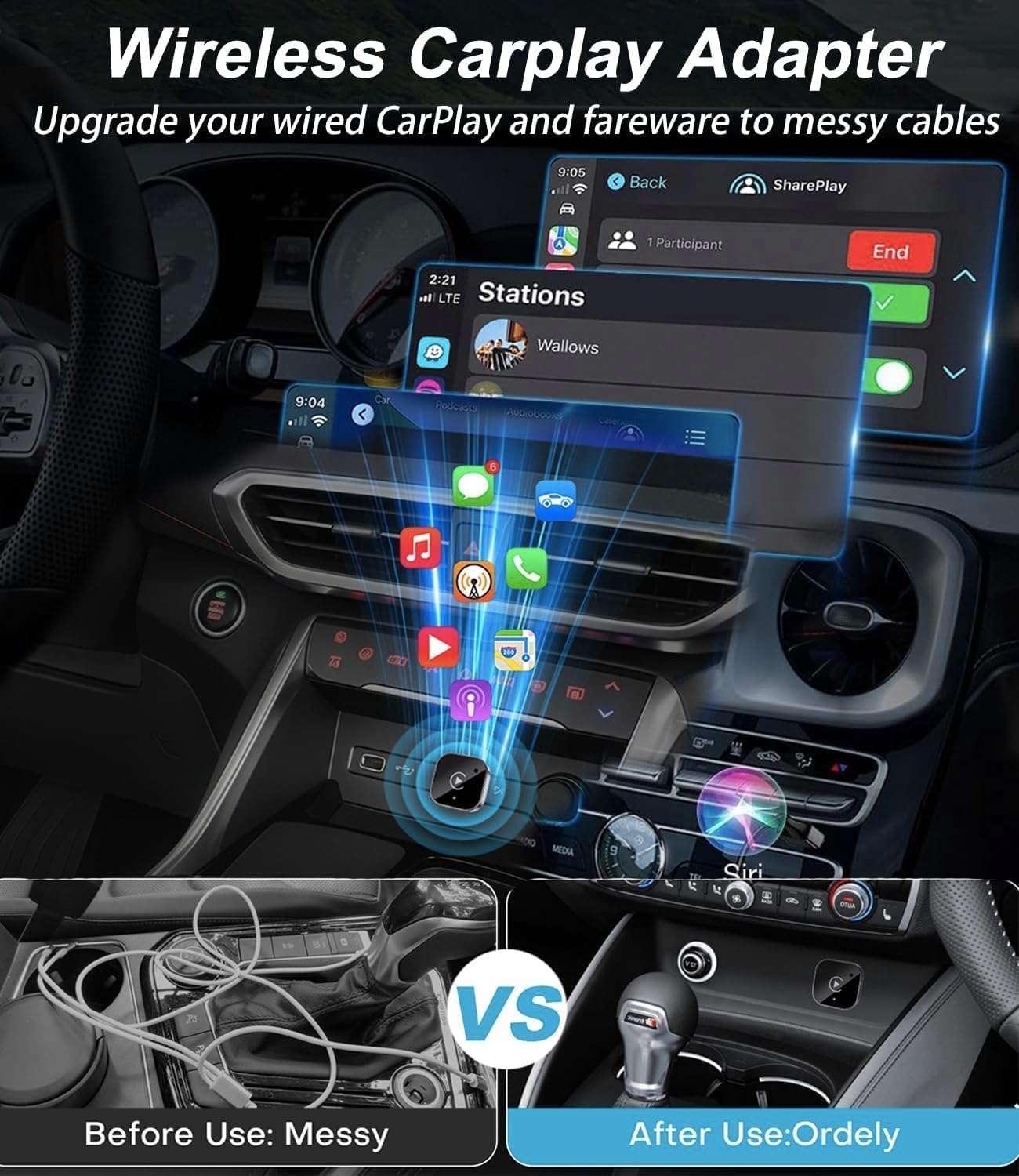 Wireless CarPlay & Android Aut - Usb Hub recension och pris